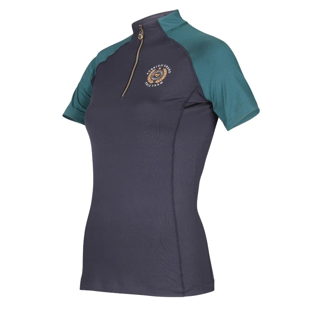 Shires Aubrion Team Short Sleeve Base Layer Black