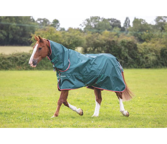 Shires Typhoon Lite Combo Turnout Rug Green
