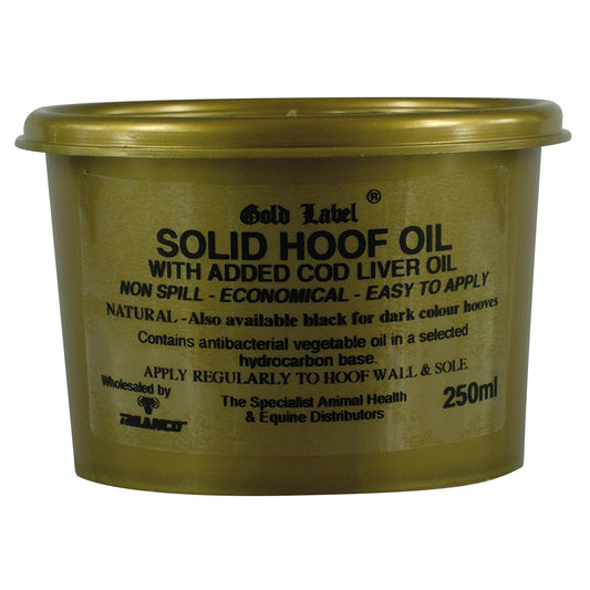 Gold Label Solid Hoof Oil Natural