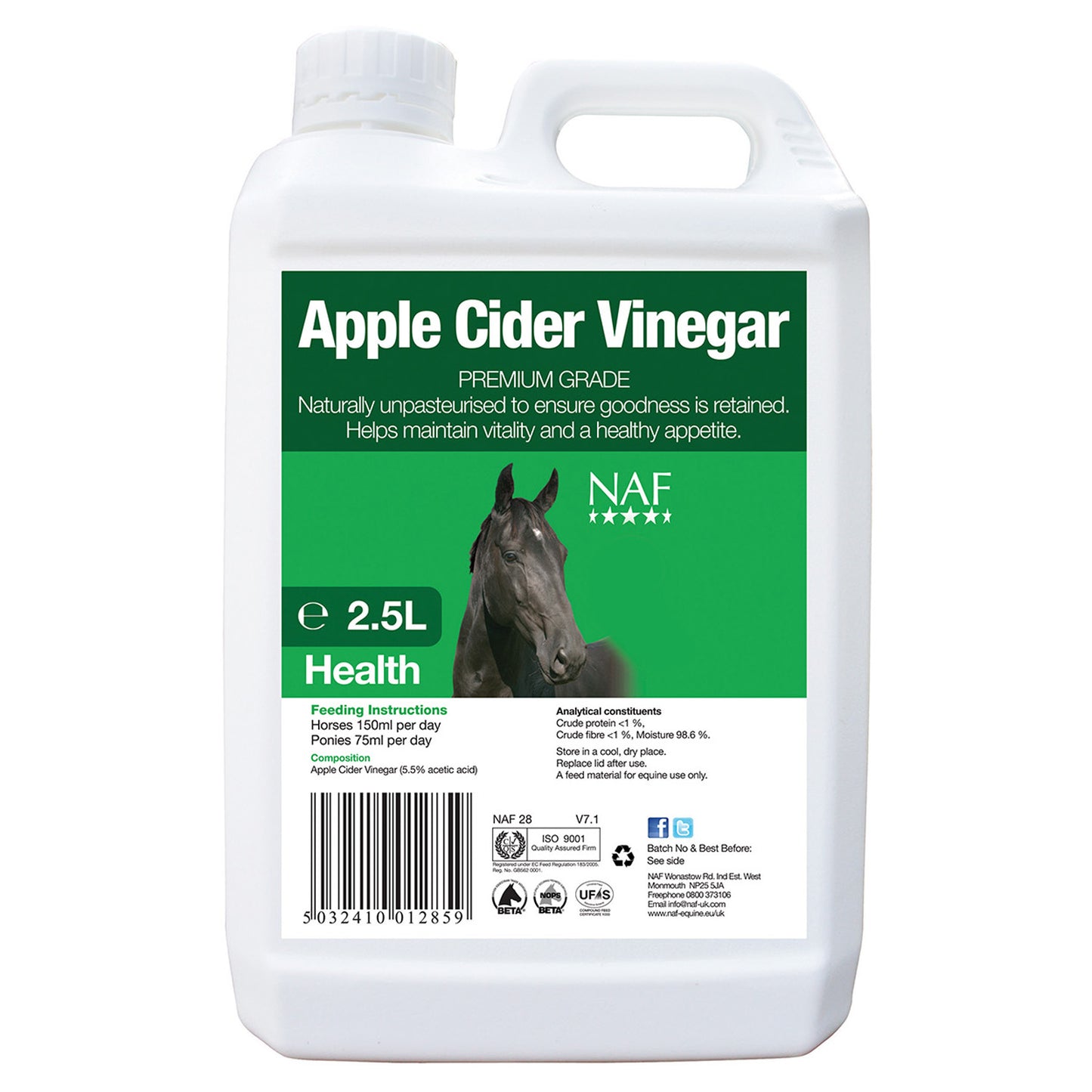 NAF Apple Cider Vinegar 2.5 Litre