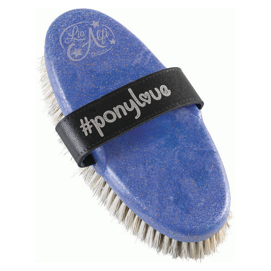 Haas Ponylove Fellglanz Brush Blue Glitter