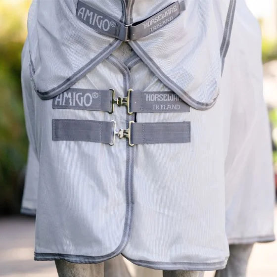 Horseware Amigo Integrated Fly Sheet Silver/Titanium Grey/Silver