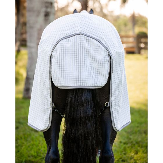 Horseware Amigo Summer Sheet Plus Navy Check/Titanium Grey & Silver