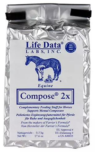 Life Data LabsCompose 2X Equine Calming Supplement 500g