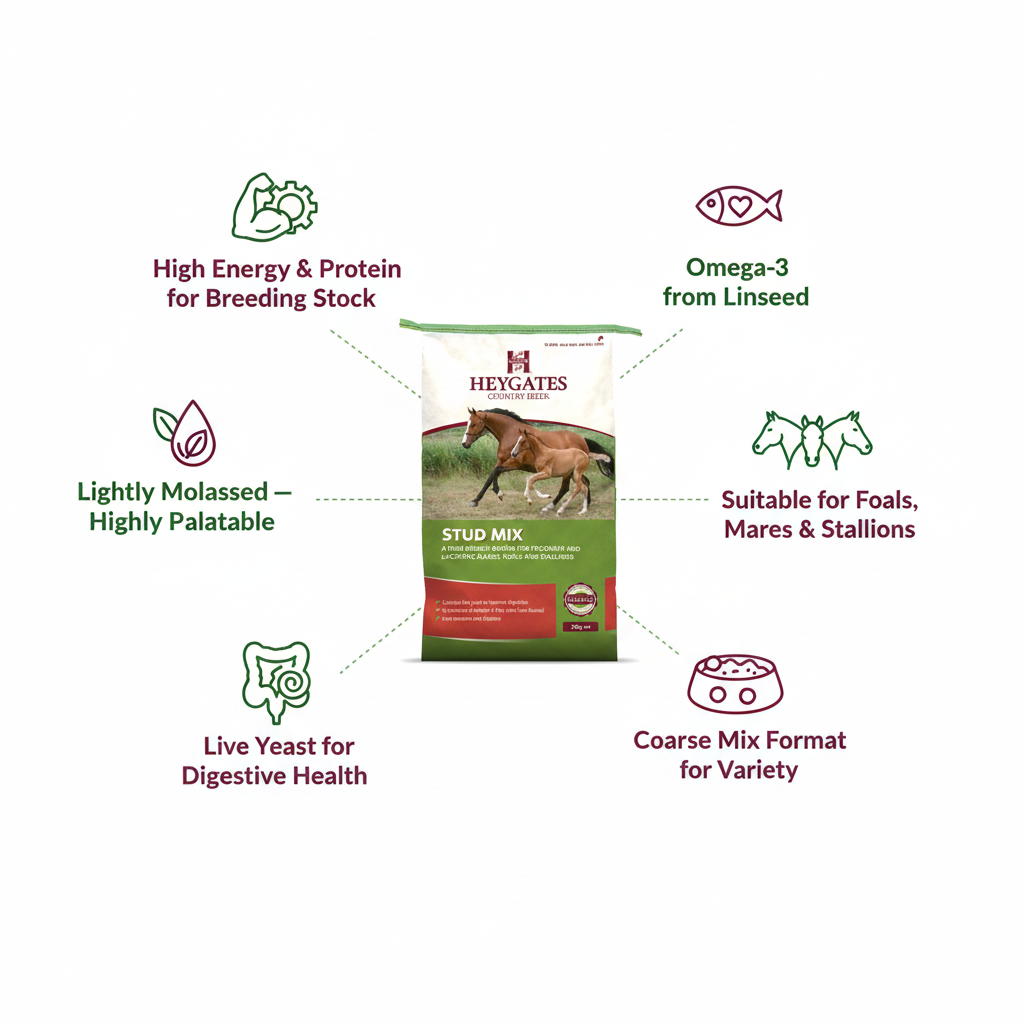 Heygates Stud Mix Infographic