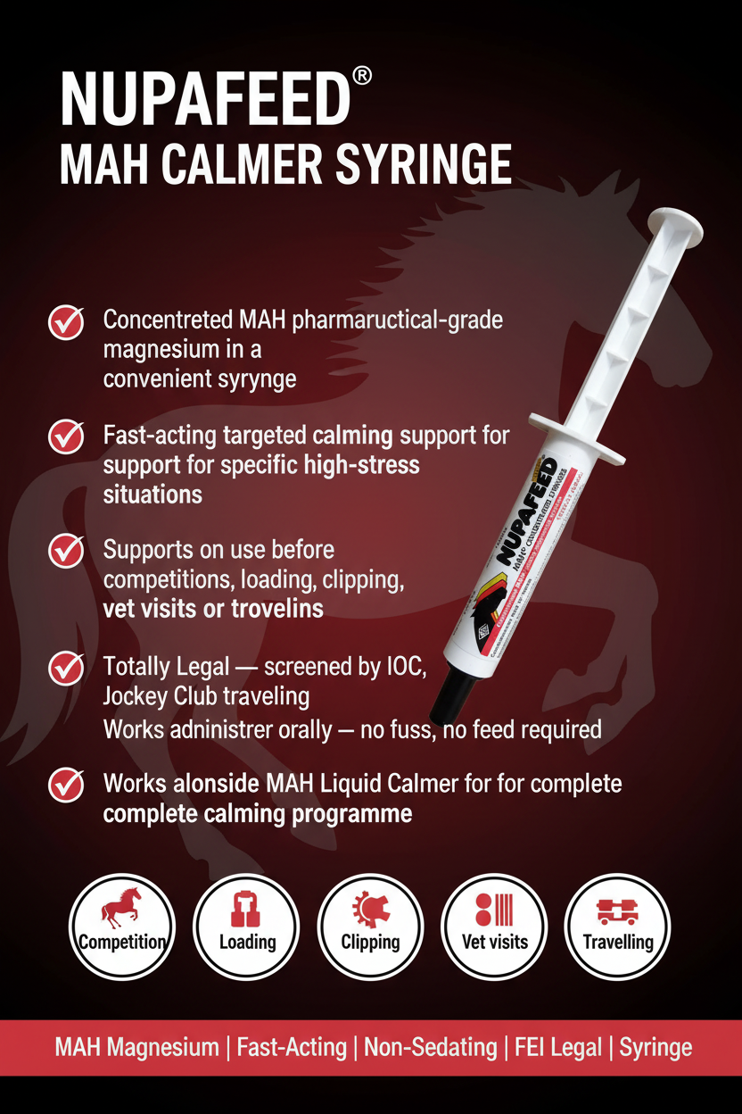Nupafeed MAH Calmer Syringe Infographic