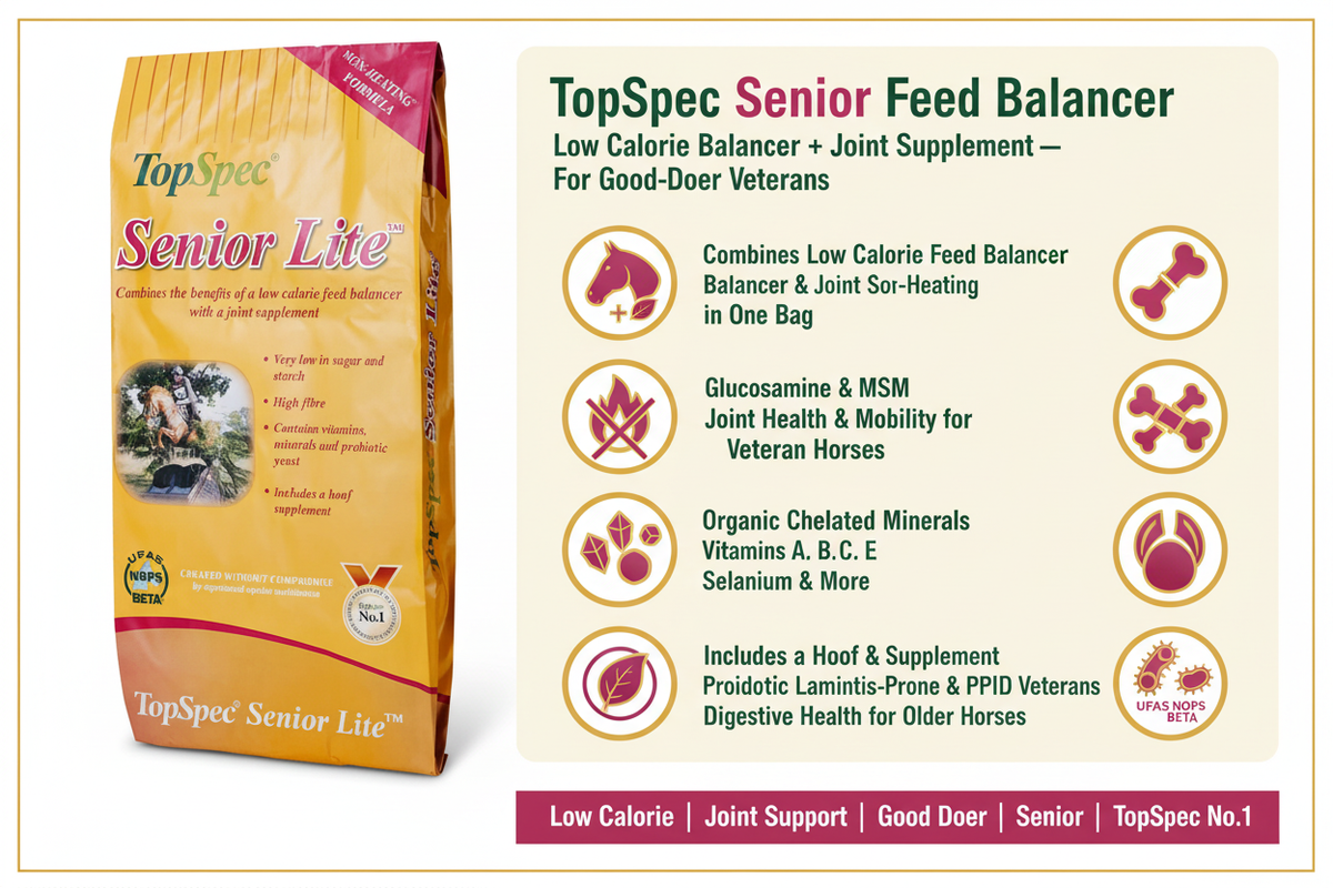 TopSpec Senior Lite Feed Balancer Infographic