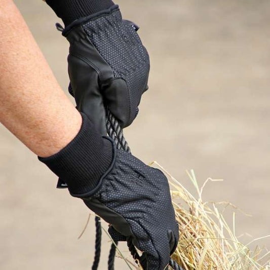 Hy Equestrian Storm Breaker Thermal Gloves Black