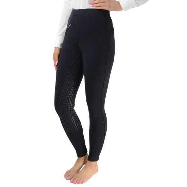 Hy Equestrian Hickstead Silicon Leggings Black