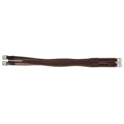 Hy Equestrian Leather Padded Atherstone Girth Elasticated 1 End