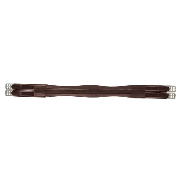 Hy Equestrian Leather Padded Atherstone Girth Elasticated Both Ends