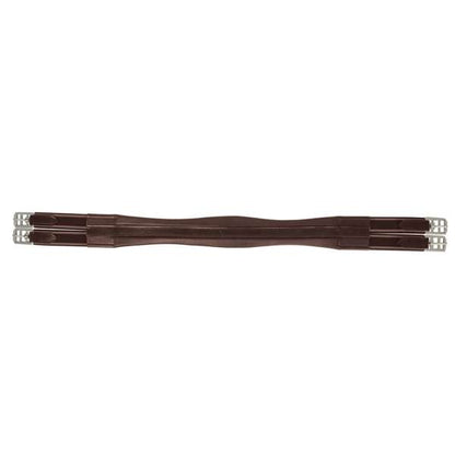 Hy Equestrian Leather Padded Atherstone Girth Elasticated Both Ends