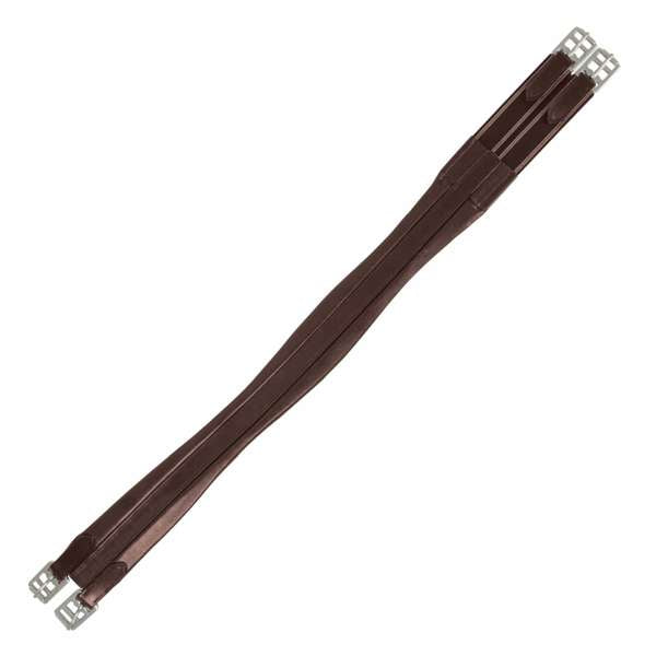 Hy Equestrian Leather Padded Atherstone Girth Elasticated Both Ends