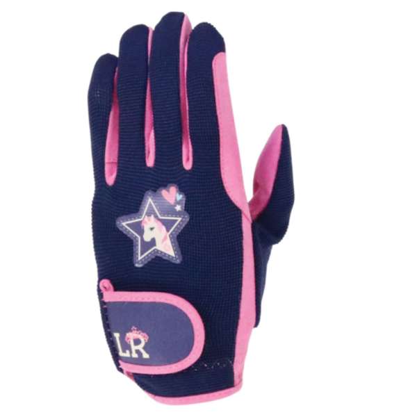 I Love My Pony Collection Gloves By Little Rider Navy/Pink