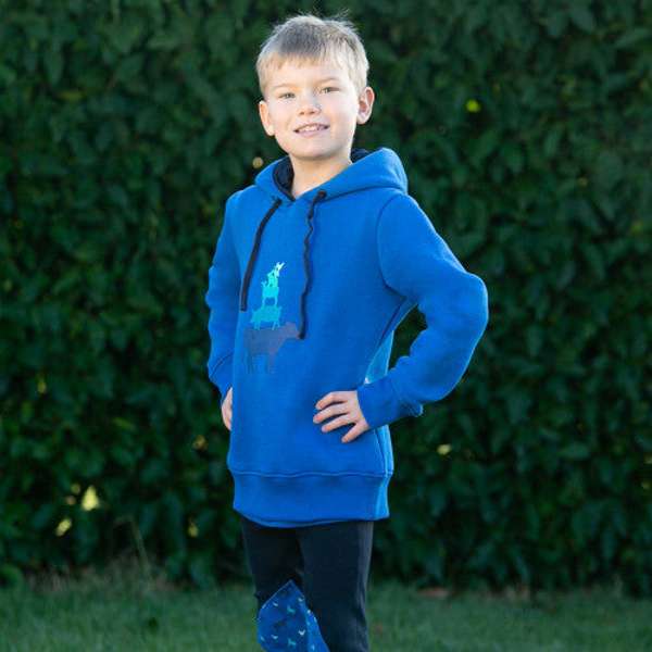 Farm Collection Hoodie By Little Knight Cobalt Blue