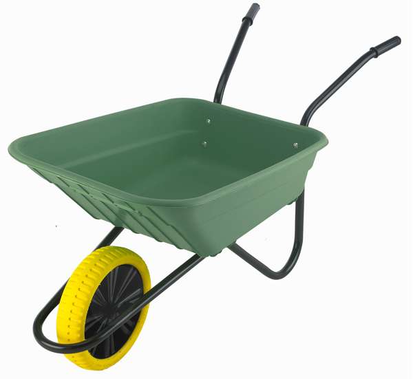 Multi-Purpose Wheelbarrow With Puncture Proof Wheel Green