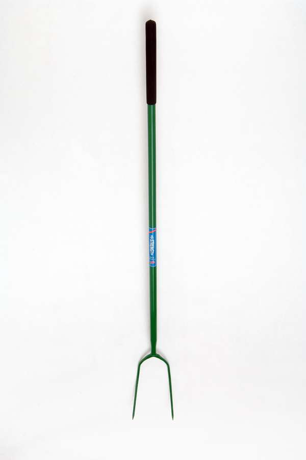 Fyna-Lite Hi-Strength Hay Fork Long Handle Green