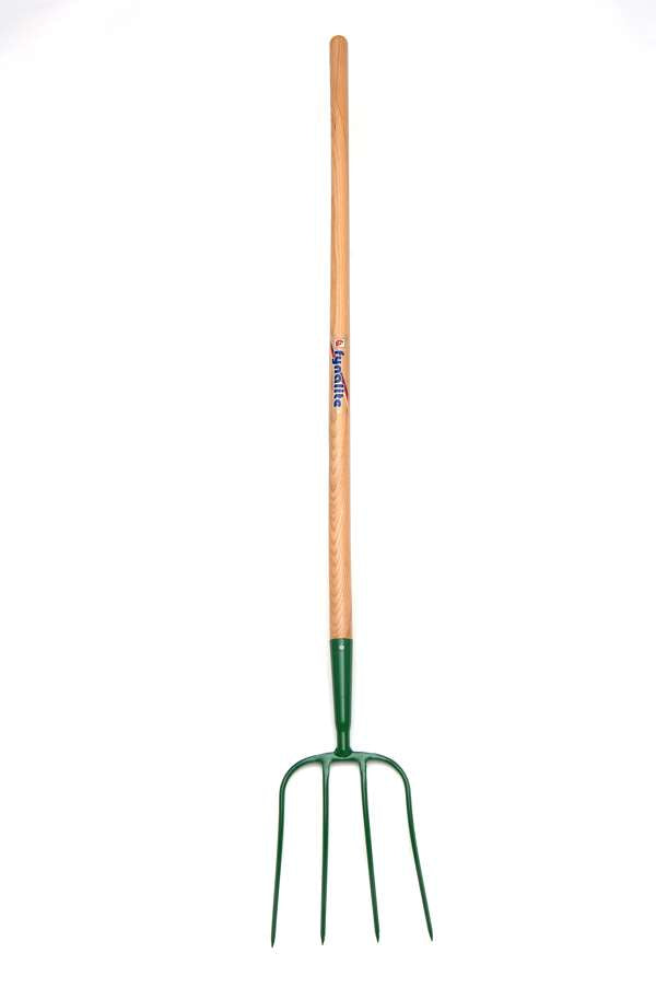 Fynalite Manure Fork 4 Prong 48" Long Ash Handle 4PWL - Free P&P
