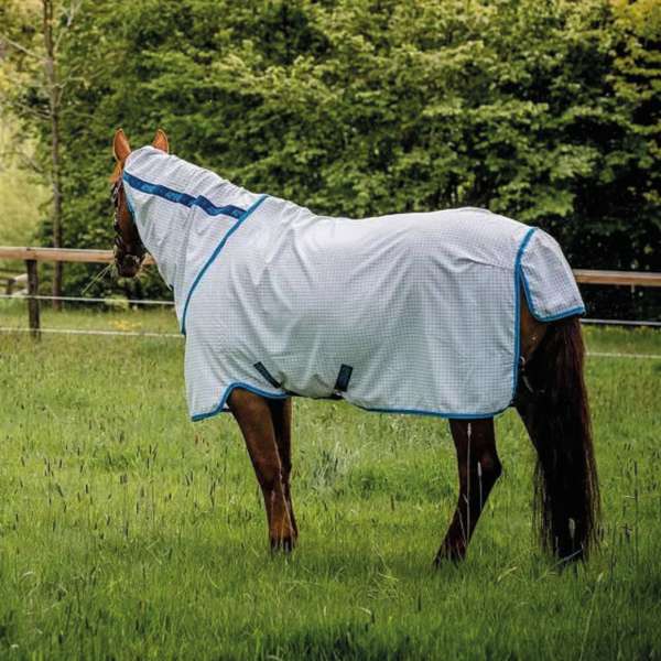 Horseware Amigo Aussie Fly Allrounder Disc-Front Closure Navy Check