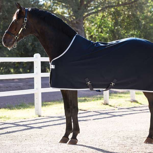 Horseware Amigo Jersey Removable Cross Surcingles Navy/Silver