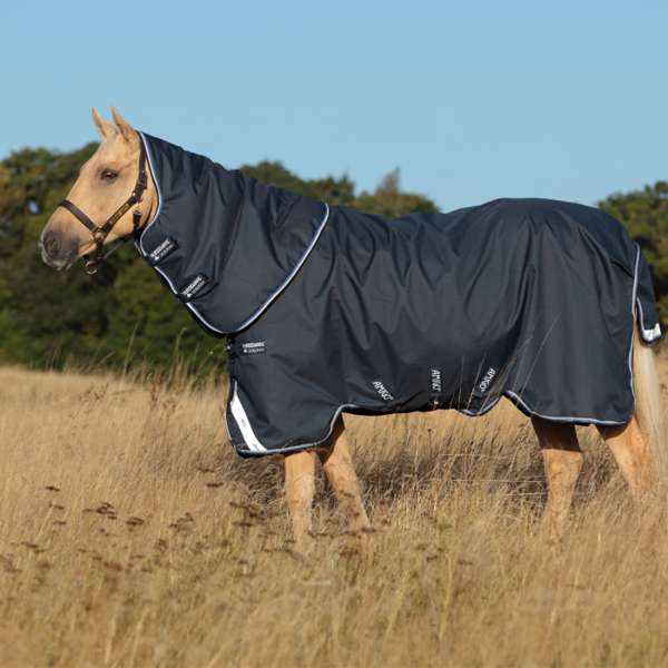 Horseware Amigo Bravo 12 Plus Turnout Rug Lite Navy / Blue Binding