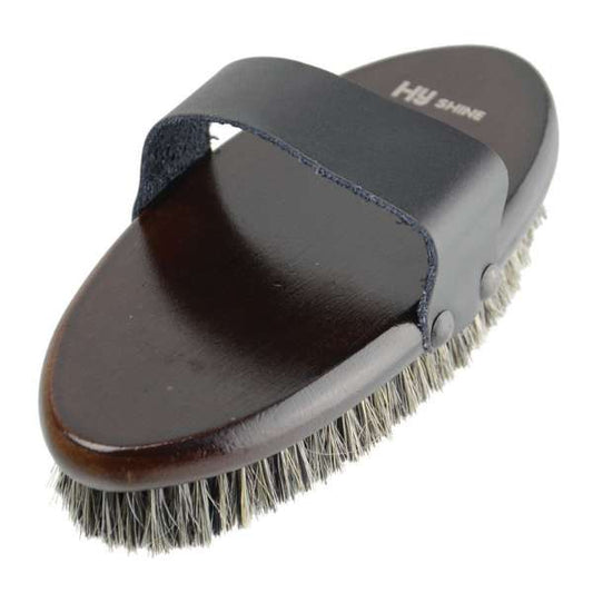 Hyshine Deluxe Body Brush With Horse Hair Mixed With Pig Bristles 19cm