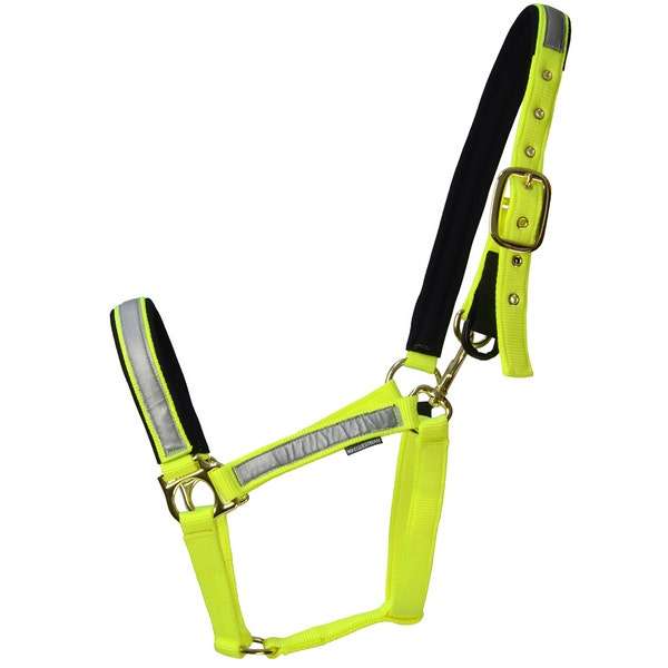 Hy Equestrian Reflective Fieldsafe Head Collar Yellow & Reflective