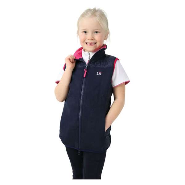 Sophia Gilet By Little Rider Navy/Pink