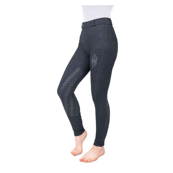 Hy Equestrian Jesmond Jewel Look Tights Denim