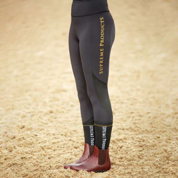 Supreme Products Active Show Rider Leggings Black/Gold