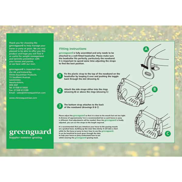 Shires Greenguard Muzzle Black