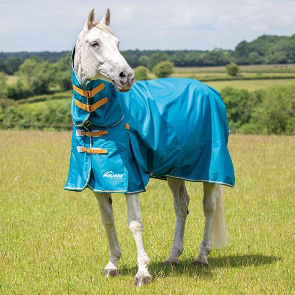 Shires Highlander Original Lite Turnout Combo Rug Teal