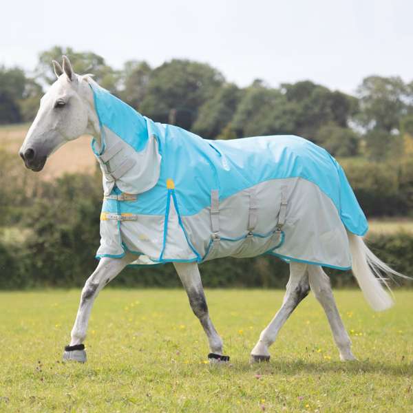 Shires Highlander Plus Waterproof Fly Rug Blue