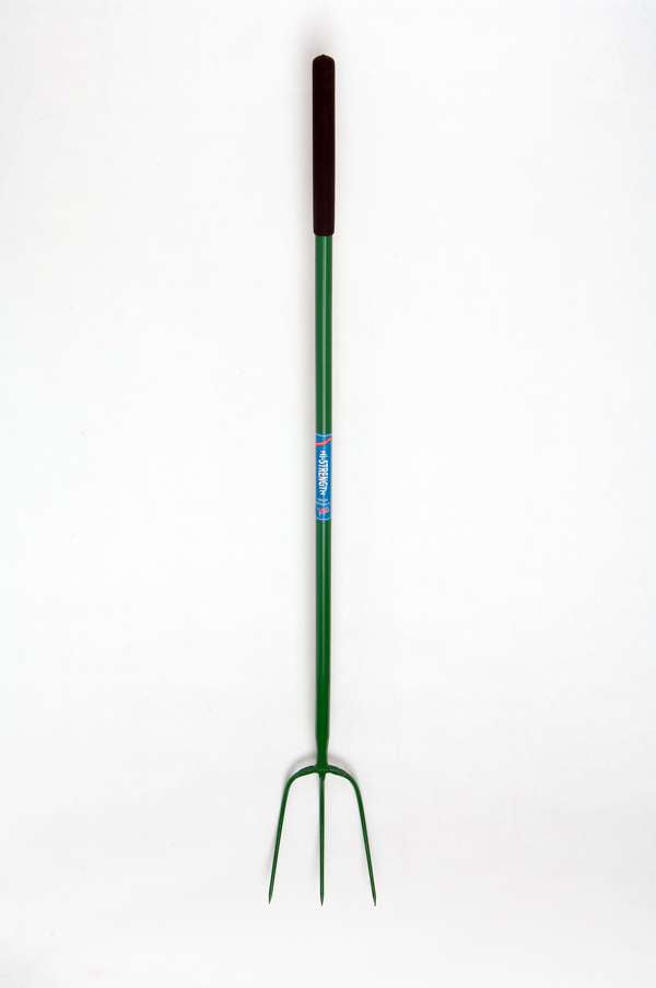 Fyna-Lite Hi-Strength Hay Fork Long Handle Green