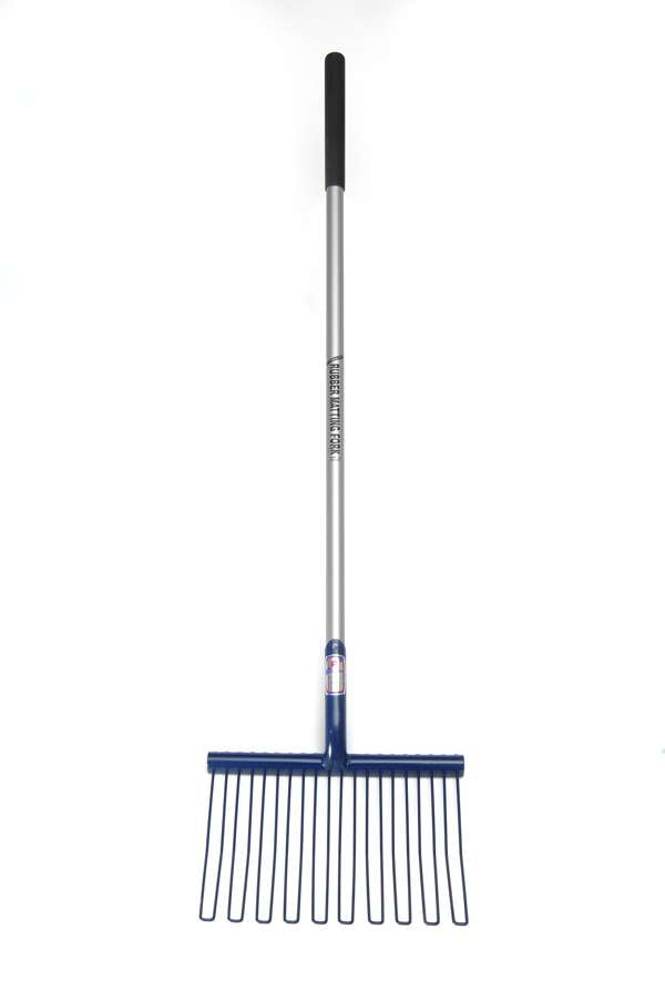 Fynalite Rubber Matting Fork Long Aluminium Handle - Free P&P