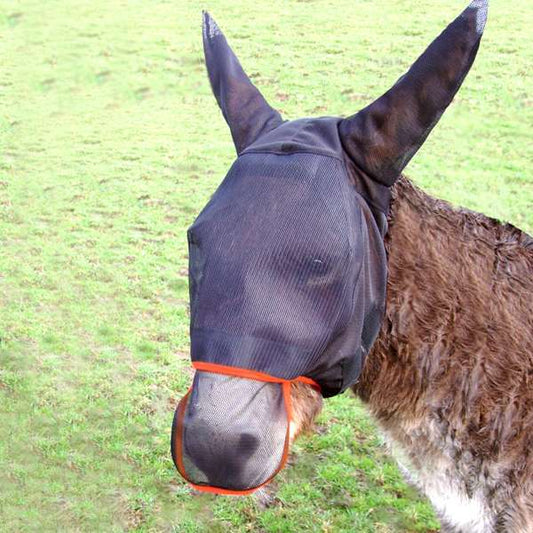 Equilibrium Field Relief Max Fly Mask Donkey Black/Orange