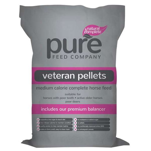 Pure Feed Pure Veteran Pellets 15kg