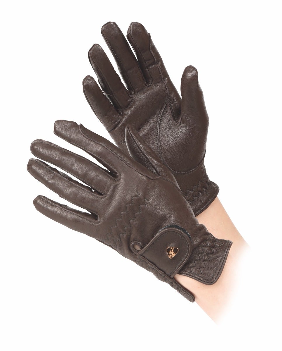 Shires Aubrion Leather Riding Gloves Child