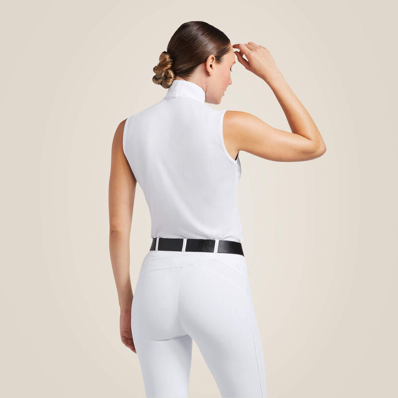 Ariat Aptos Sleeveless Show Shirt White