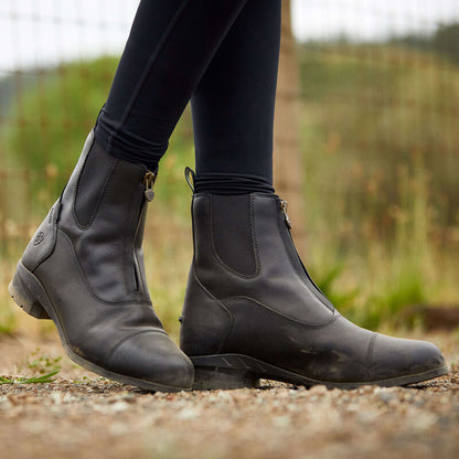 Ariat Womens Heritage IV Zip Waterproof Insulated Paddock Boot Black