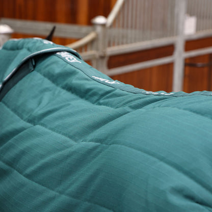 Shires Tempest Original 200g Stable Rug & Neck Set Emerald Green view 4