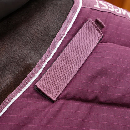 Shires Tempest Original 300g Stable Rug & Neck Set Burgundy view 4