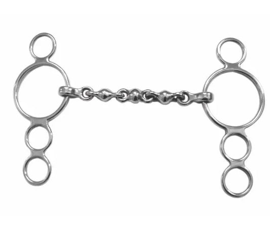 Shires 3 Ring Dutch Gag With Waterford Mouth