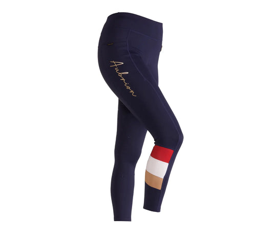 Shires Aubrion Team Shield Riding Tights Navy