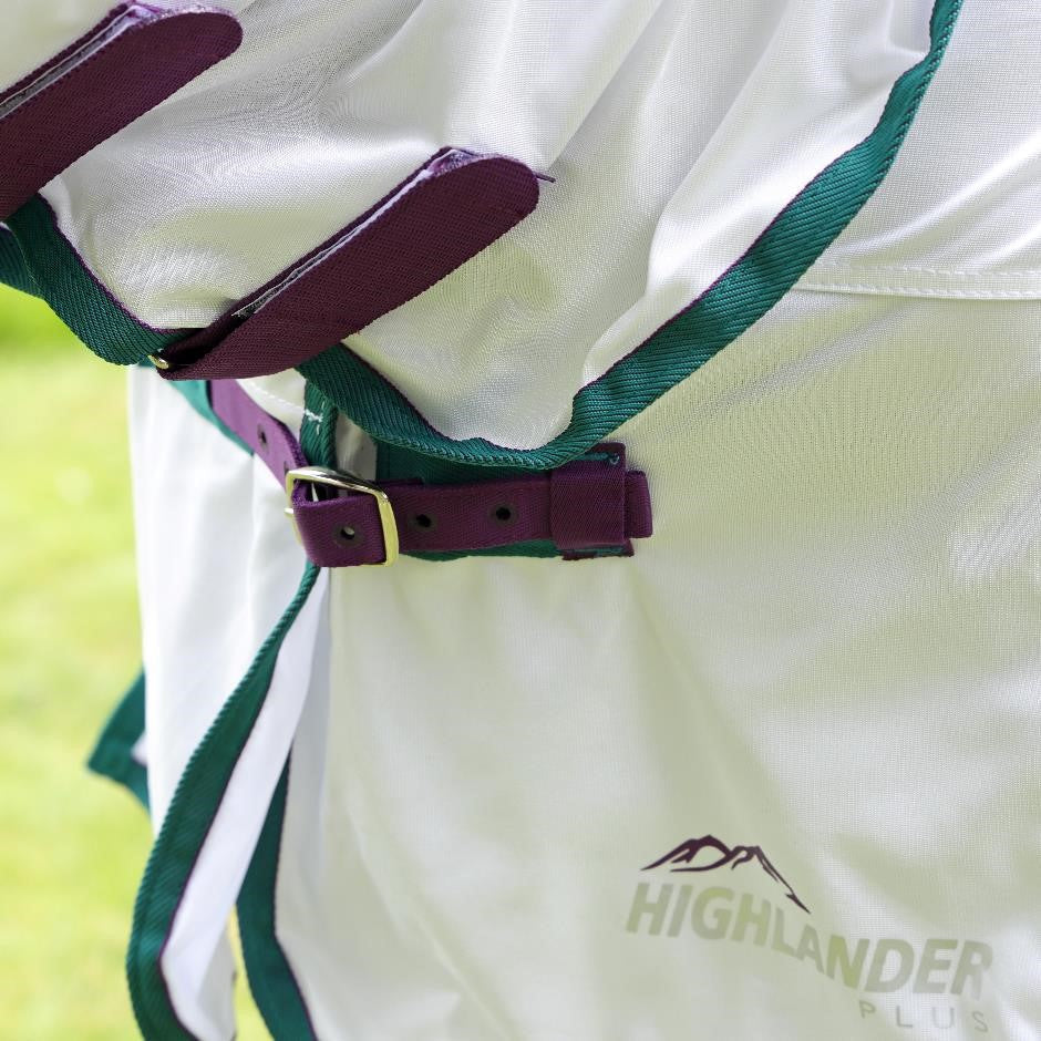 Shires Highlander Plus Sweet-itch Combo Rug White