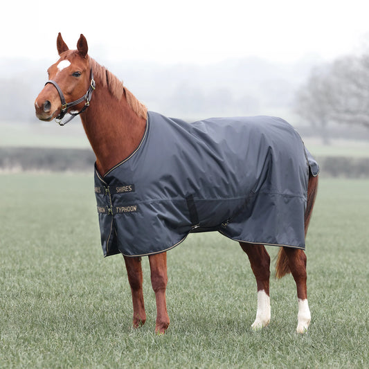 Shires Typhoon 50g Turnout Rug Black
