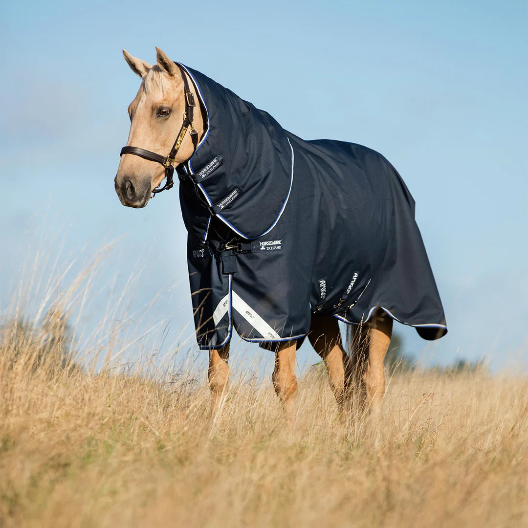 Horseware Amigo Bravo 12 Plus 400g Turnout Rug Navy/Blue