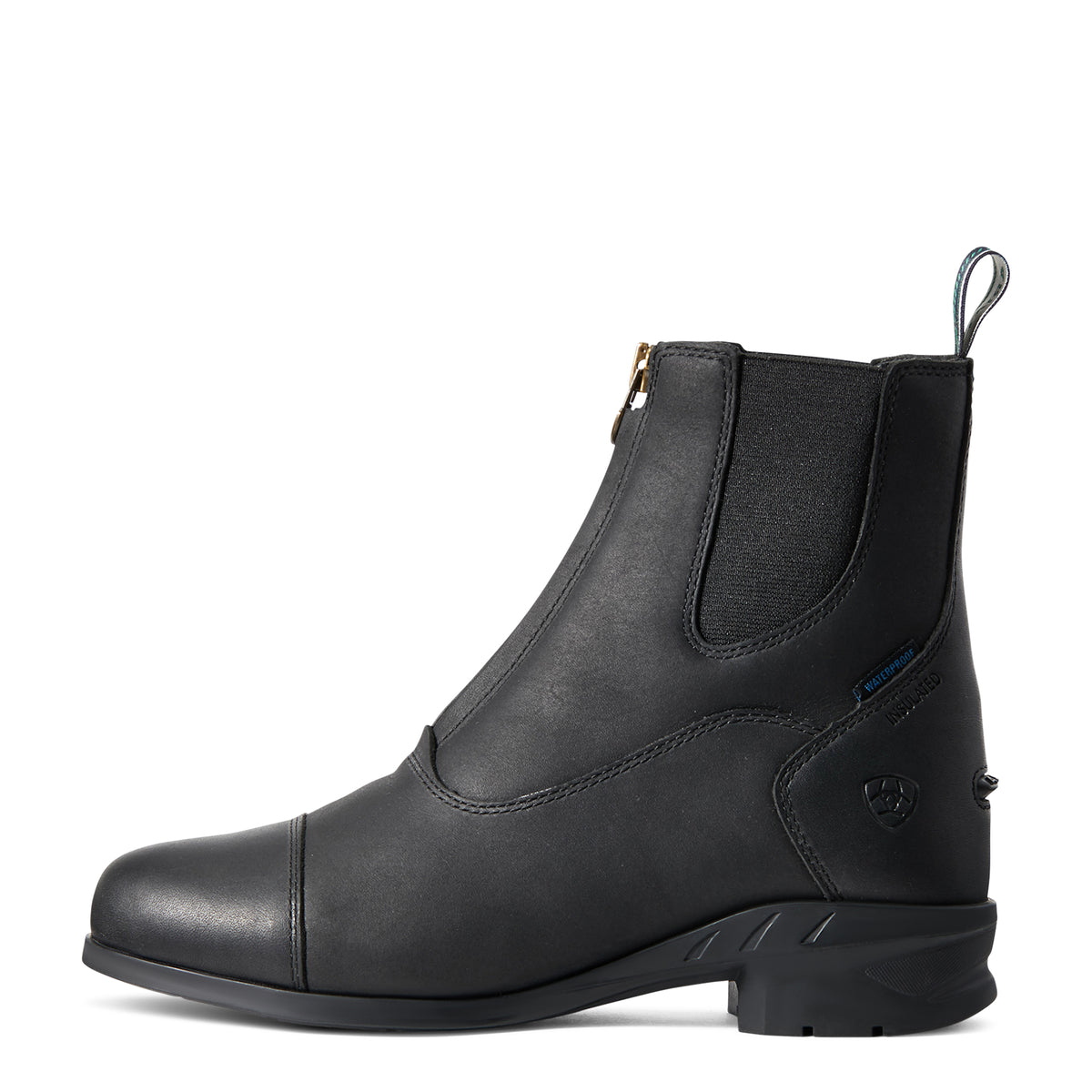 Ariat Womens Heritage IV Zip Waterproof Insulated Paddock Boot Black