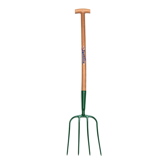 Fynalite Manure Fork 4 Prong T-Grip 32" Ash Handle 4PWT- Free P&P
