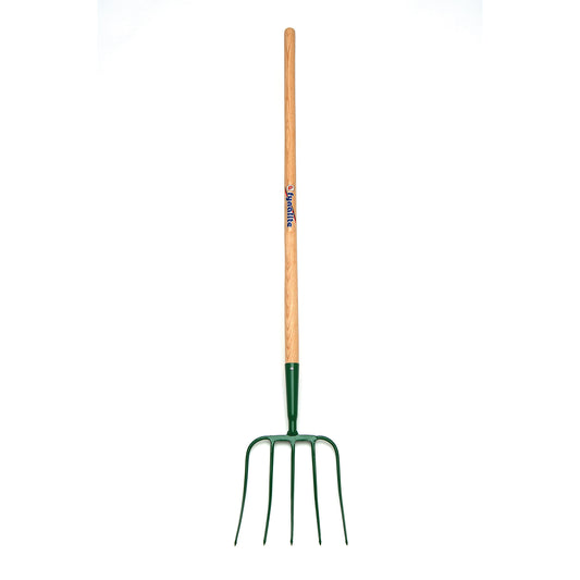 Fynalite Manure Fork 5 Prong 48" Long Ash Handle 5PWL - Free P&P